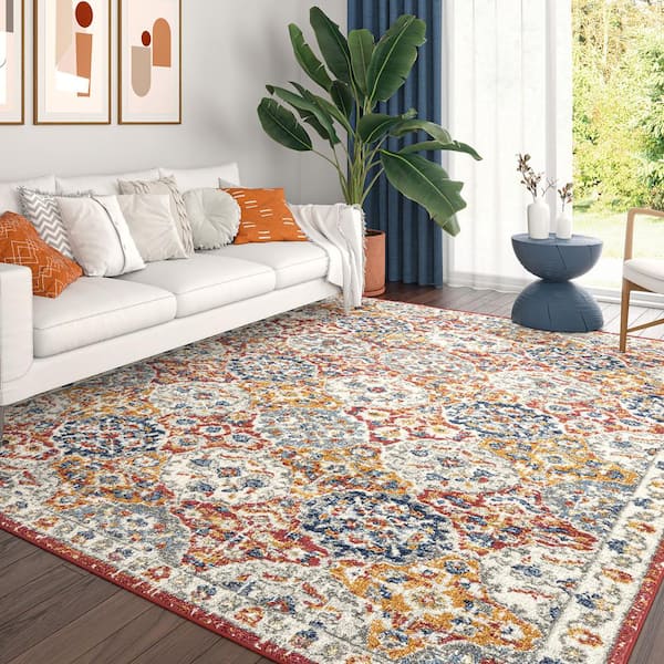 Chelsea Multi 9 ft. x 12 ft. Oriental Indoor Area Rug
