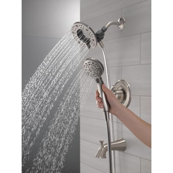 Chamberlain In2ition Single-Handle 4-Spray Tub and Shower Faucet in SpotShield Brushed Nickel (Valve Included)