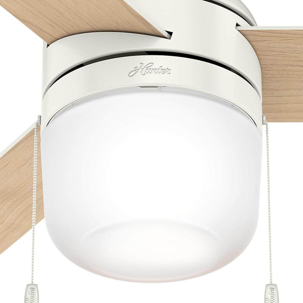Acumen 42" Fresh White Ceiling Fan with LED Light and Reversible Blades