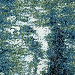 Journey Blue/Green 9 ft. x 13 ft. Area Rug