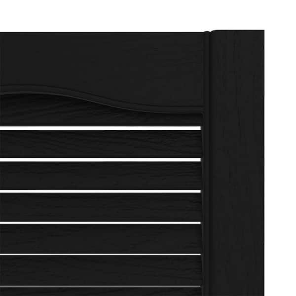 Builders Edge 12 in. x 60 in. Louvered Vinyl Exterior