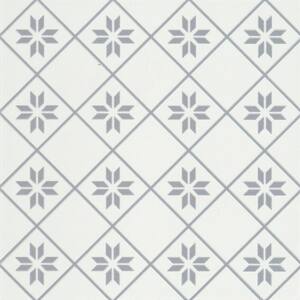 Geometry Gray 9.84 in. x 9.84 in. Matte Patterned Look Porcelain Floor and Wall Tile (10.768 sq. ft./Case)