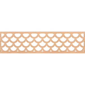 Hudson Fretwork 0.25 in. D x 47 in. W x 12 in. L Hickory Wood Panel Moulding