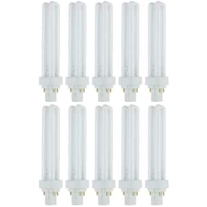 100-Watt Equivalent PL-C G24q3 4-Pin Base CFL Plug In Light Bulb in Soft White 2700K (10-Pack)