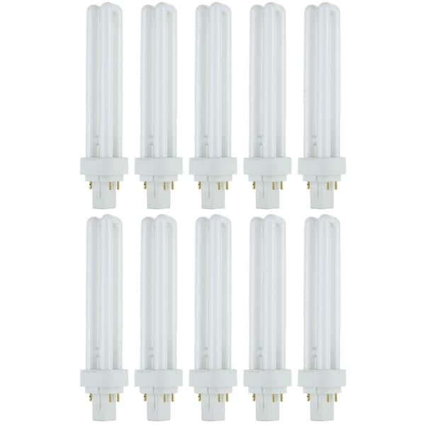 Sunlite 100-Watt Equivalent PL-C G24q3 4-Pin Base CFL Plug In Light Bulb in Cool White 4100K (10-Pack)