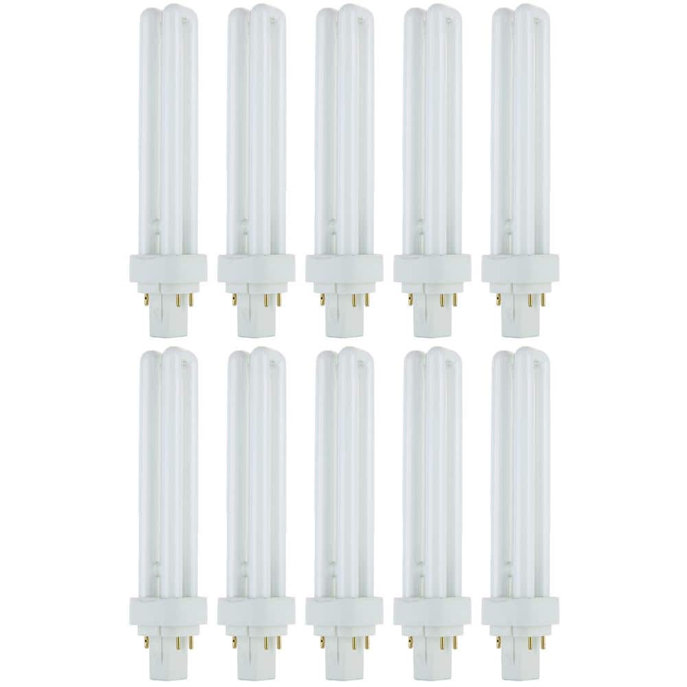 100-Watt Equivalent PL-C G24q3 4-Pin Base CFL Plug In Light Bulb in Daylight White 5000K (10-Pack) price history on PriceWatchPro