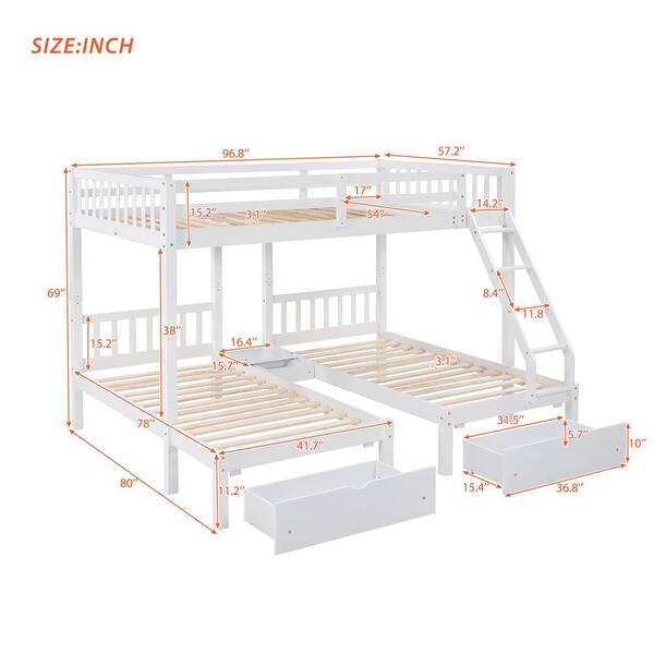 Single Bunk Bed Dimensions Official Store | www.pinnaxis.com