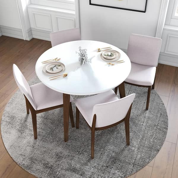 Ashley charrell 5 piece best sale glass round dining set