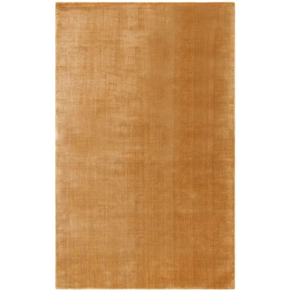 Mirage 8 ft. x 10 ft. Old Gold Distressed Striped Area Rug