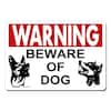 14 in. x 10 in. Beware of Dog Sign Printed on More Durable, Thicker, Longer Lasting Styrene Plastic
