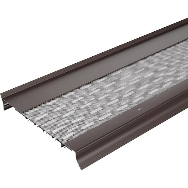 Goldguard Micromesh 5 in. Gutter Cover Leaf Protection SS Mesh Aluminum Guards-(Light Gray-100 ft. )