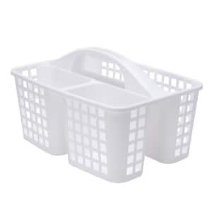Caddy Basket with Handle in White