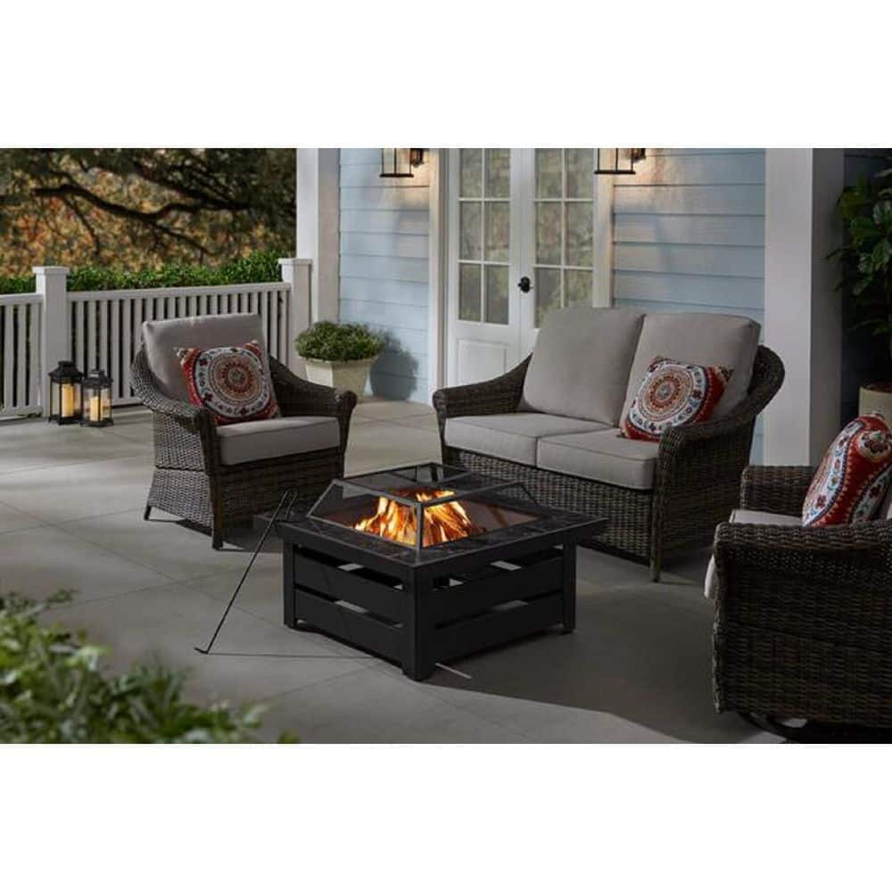 Have a question about Hampton Bay Stoneham 34.00in. W Black/Black ...