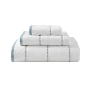 Ridley Solid 3-Piece Blue Cotton Towel Set