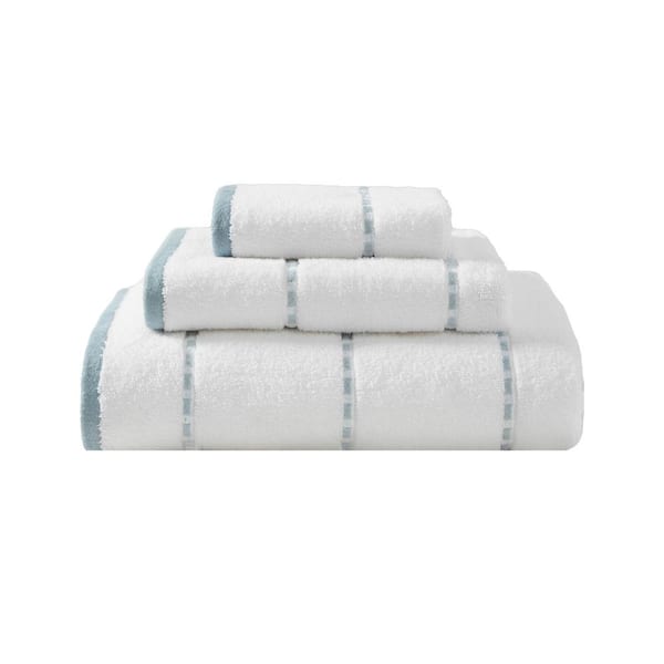 Ridley Solid 3-Piece Blue Cotton Towel Set