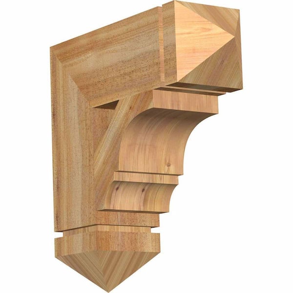 Ekena Millwork 6 in. x 20 in. x 20 in. Western Red Cedar Balboa Arts and Crafts Rough Sawn