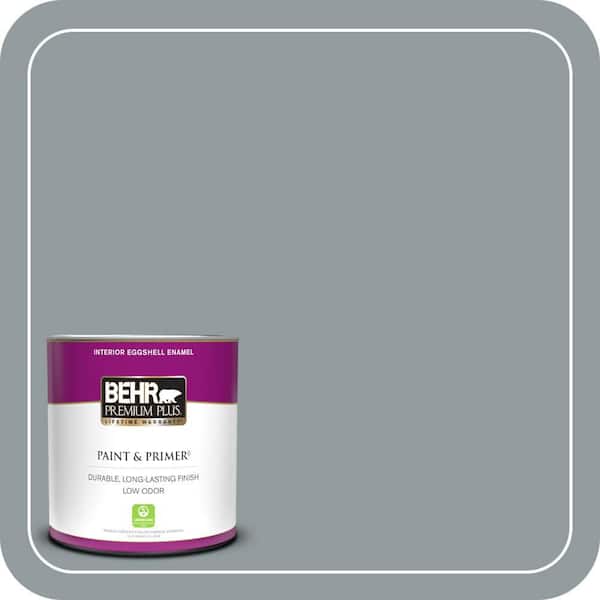 BEHR PREMIUM PLUS 1 qt. #720F-4 Stone Fence Eggshell Enamel Low Odor Interior Paint & Primer