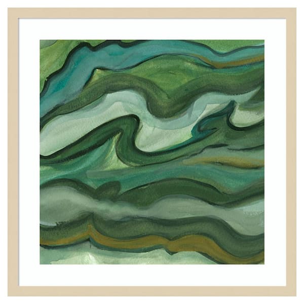 Amanti Art Sea Kelp II by Lisa Choate 25 in. W x 25 in. H. Wood Framed Wall Art Print Framed in Brown
