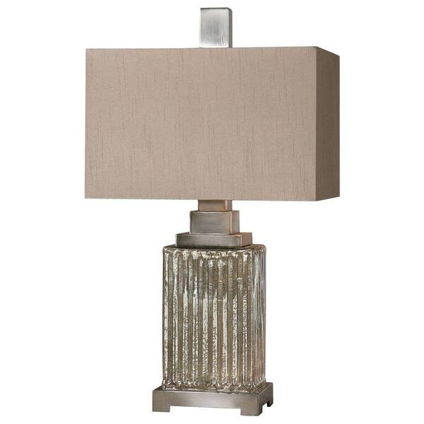 Global Direct 28 in. Multi-Colored Mercury Glass Table Lamp
