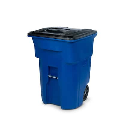 With Wheels - Outdoor Trash Cans - Trash Cans - The Home Depot