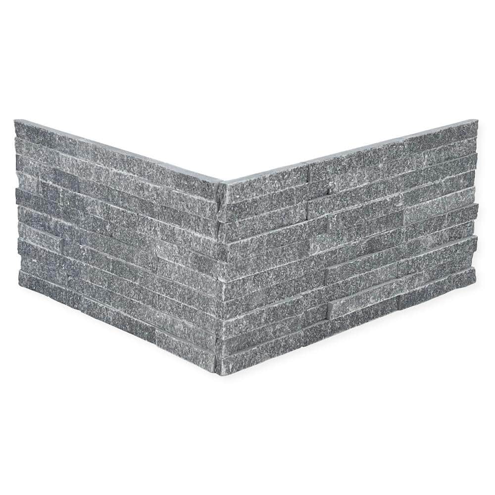 Slender Strip Corner 3 in. x 12 in. Midnight Sparkle Split Face Marble Wall Tile (5.28 sq. ft./Case) price history on PriceWatchPro