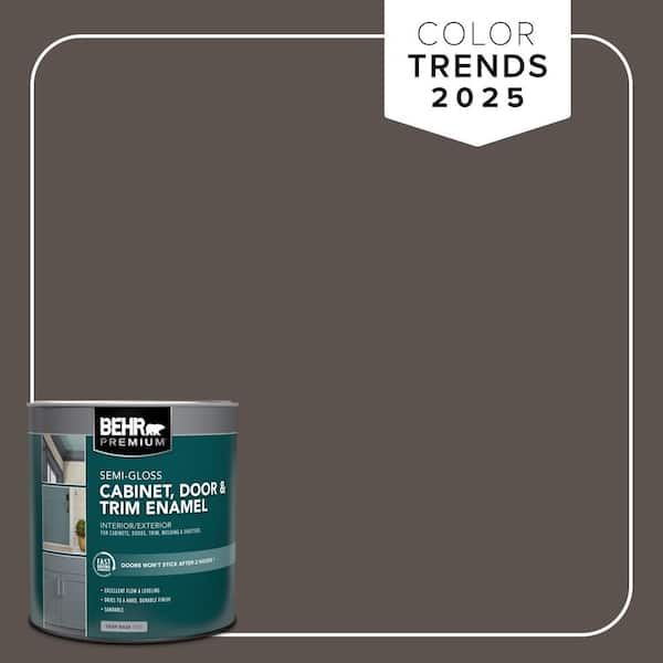 BEHR PREMIUM 1 qt. #MQ2-54 Gardeners Soil Semi-Gloss Enamel Interior/Exterior Cabinet, Door & Trim Paint