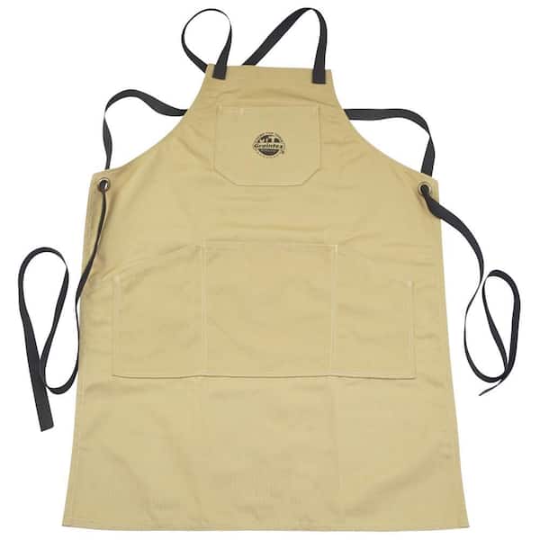 5-Pocket Canvas Tool Work Apron in Khaki