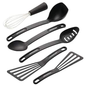 6-Piece Black Tools and Gadgets Kitchen Utensil Set