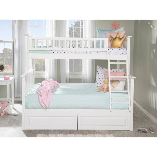 Shyann full over full bunk bed with sale trundle