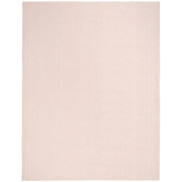 Textured Home Ivory Rose 8 ft. x 10 ft. All-over design Contemporary Area Rug