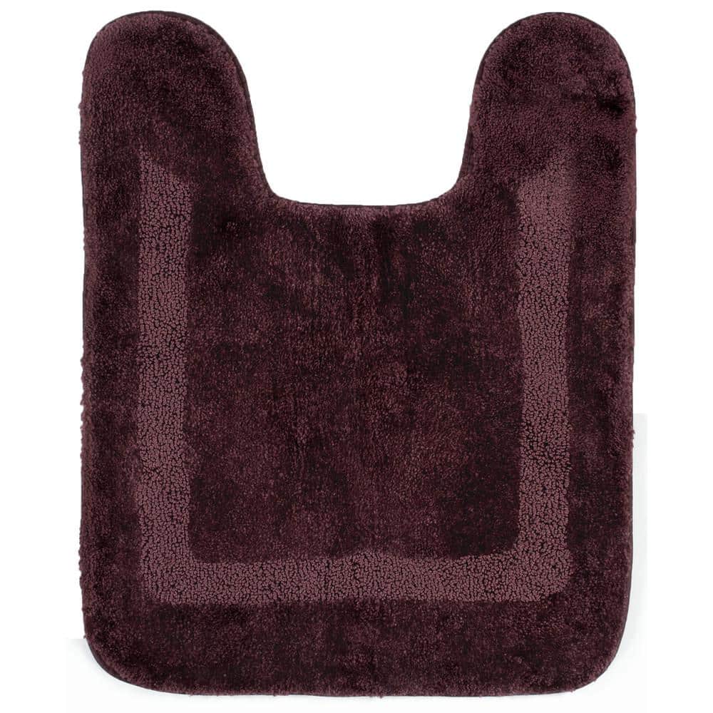 Mohawk Home Facet Plum 20 in. x 24 in. Nylon Machine Washable Bath Mat