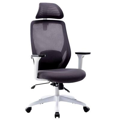 White Nylon Mesh Heavy Duty Office Chair Ergonomic Office Chair With Position Lock