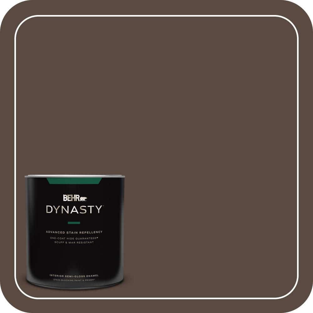 1 qt. #PMD-91 Iced Espresso Semi-Gloss Enamel Interior Stain-Blocking Paint and Primer price history on PriceWatchPro