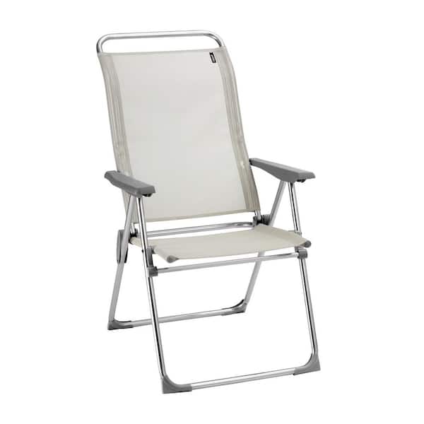 Sgabello Pieghevole Lafuma - Leggero, Compatto, In Alluminio E Batyline, Grigio