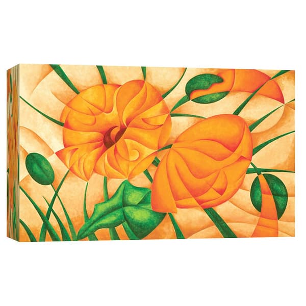 PTM Images 10 in. x 12 in. ''Poppies IV'' Printed Canvas Wall Art