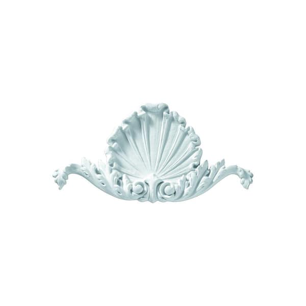 Fypon 10-1/2 in. x 5-3/8 in. x 5/8 in. Polyurethane Shell Applique Moulding
