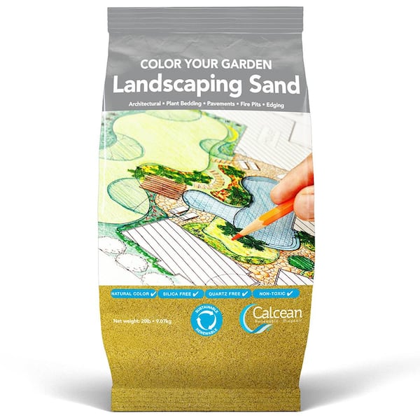 Calcean Renewable Biogenic 20 lbs. Landscaping Sand - Sunny Yellow