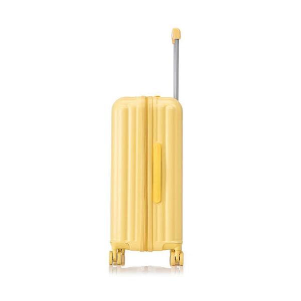 INNOBULE 3 Piece Yellow ABS Plastic Hardside Spinner Wheels; USB