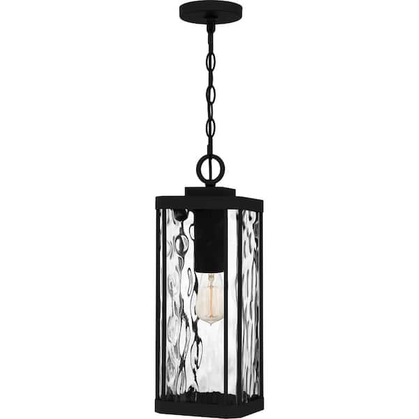 Balchier 1-Light Matte Black Outdoor Pendant Light