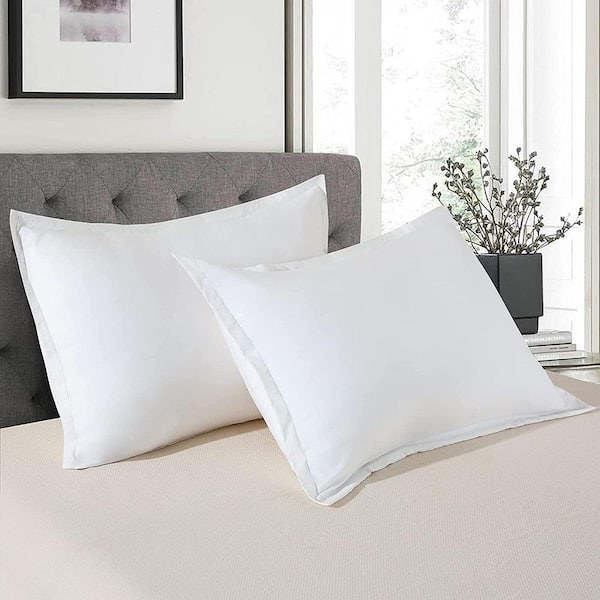 Shatex 30"L x 20"W Pillow Shams Available for All Season, Ultra Cozy and Breathable, 2 Pack, White