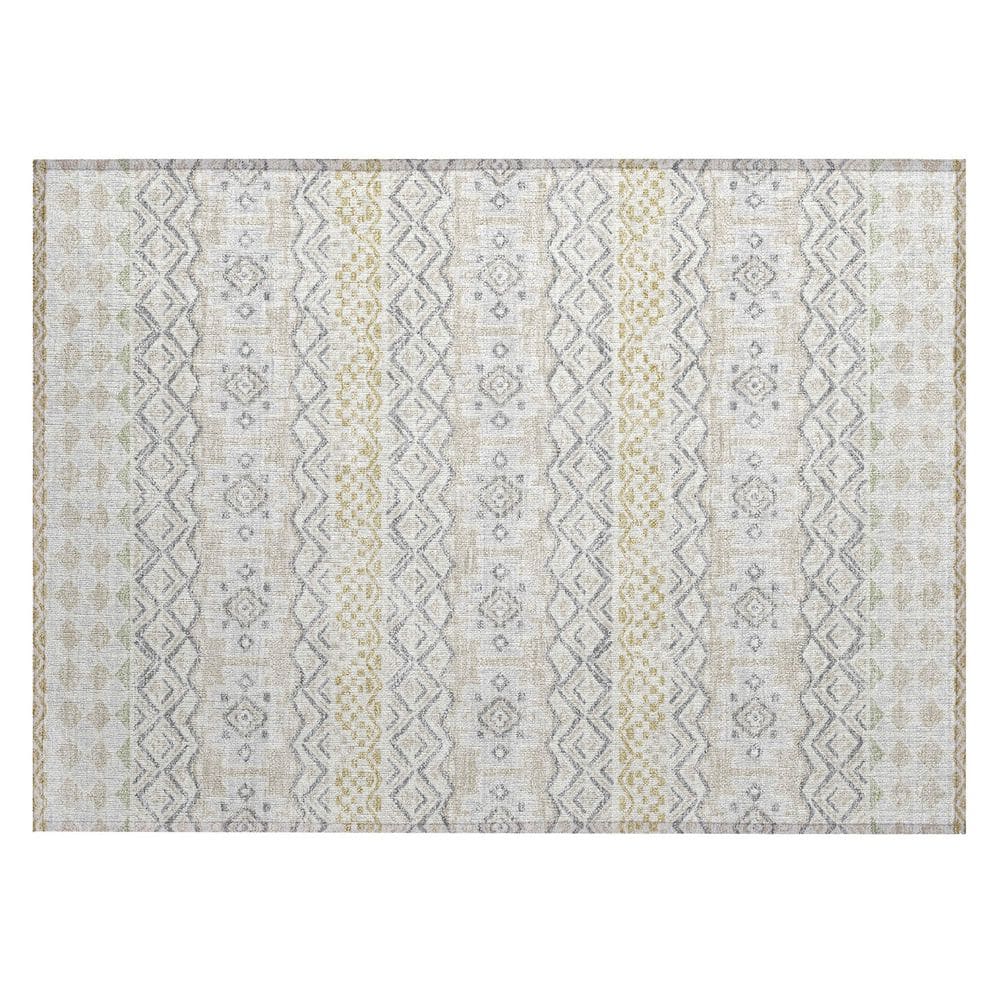 Chantille Machine Washable Indoor/Outdoor Abstract ACN2760 Ivory 2 ft. x 3 ft. Accent Rug price history on PriceWatchPro