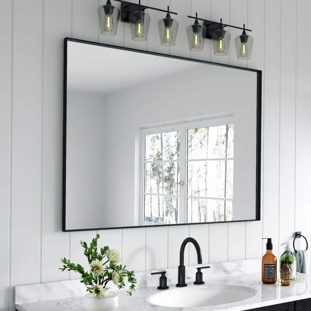 TOOLKISS 48 in. W x 36 in. H Rectangular Aluminum Framed Wall