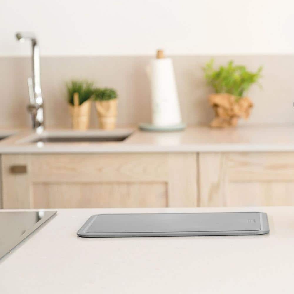 Gray Polypropylene Rectangular Cutting Board Set, 12.5"