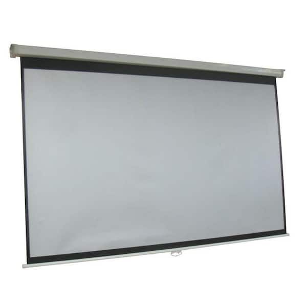 ProHT 100 in. Manual Projection Screen with White Frame
