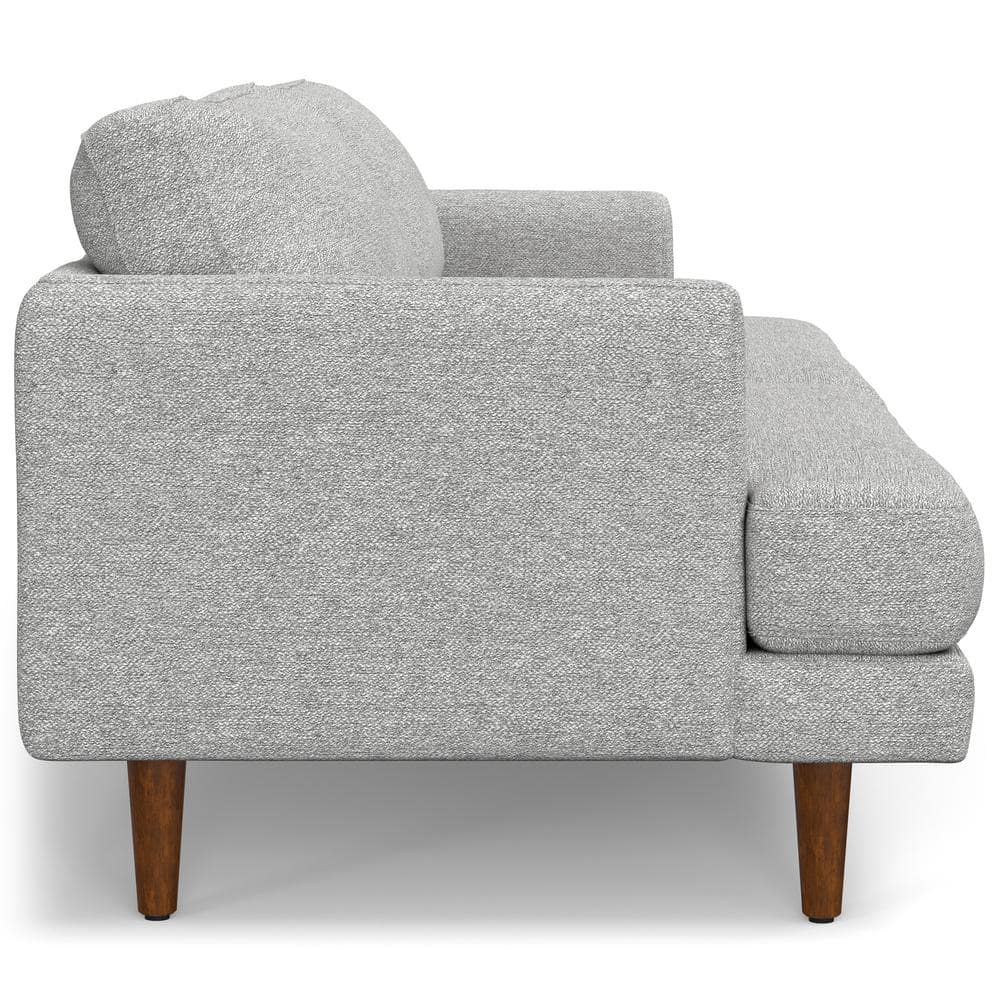 Livingston Mid-Century Modern 90-Inch Mist Grey Fabric Sofa
