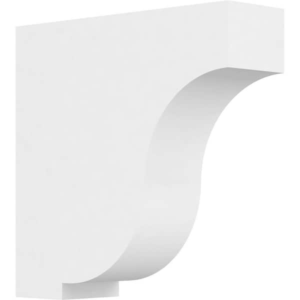 Ekena Millwork 1-1/2 in. x 5 in. x 5 in. Standard Van Buren Unfinsihed Architectural Grade PVC Bracket