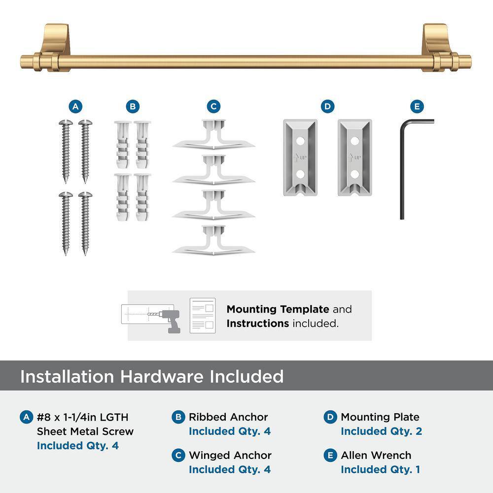 Amerock Davenport Champagne Bronze 18 inch (457mm) Towel Bar