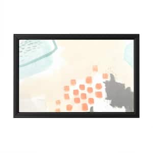 Chromatic Inference II" by June Erica Vess Framed with LED Light Abstract Wall Art 16 in. x 24 in