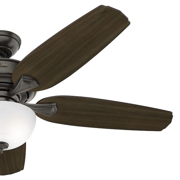 Hunter - Channing 54 in. Hunter Express Indoor Noble Bronze Ceiling Fan with Remote and Light Kit Included