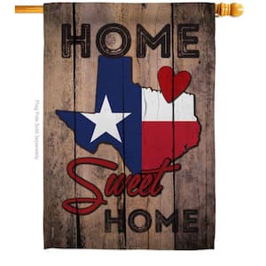 2.5 ft. x 4 ft. Polyester State Texas Sweet Home States 2-Sided House Flag Regional Decorative Vertical Flags